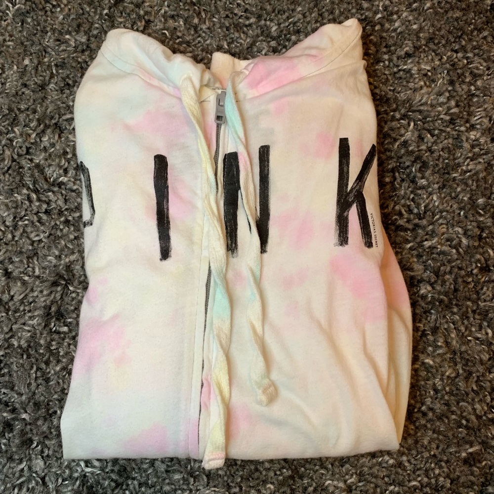 NWOT Victoria’s Secret pastel tie dye jacket